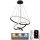 Candelabro suspenso LED com regulação LED/90W/230V 3000-6500K + controlo remoto