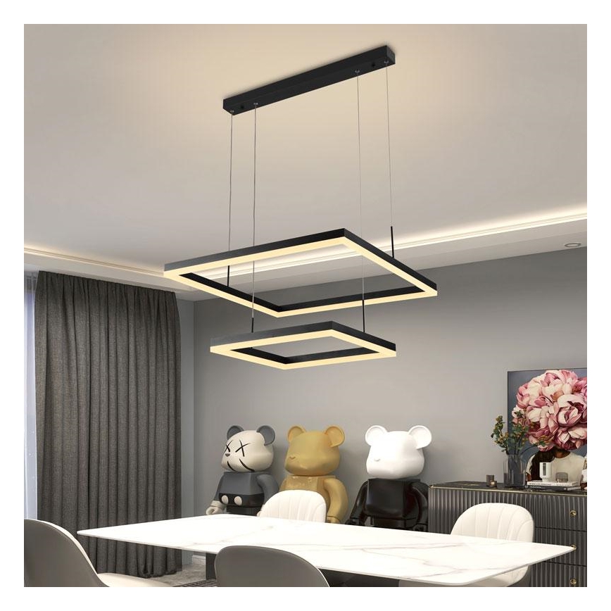 Candelabro suspenso LED com regulação LED/90W/230V 3000-6500K + controlo remoto