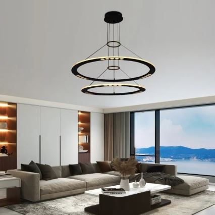 Candelabro suspenso LED com regulação LED/90W/230V 3000-6500K + controlo remoto
