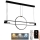 Candelabro suspenso LED com regulação LED/95W/230V 3000-6500K + controlo remoto