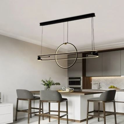 Candelabro suspenso LED com regulação LED/95W/230V 3000-6500K + controlo remoto