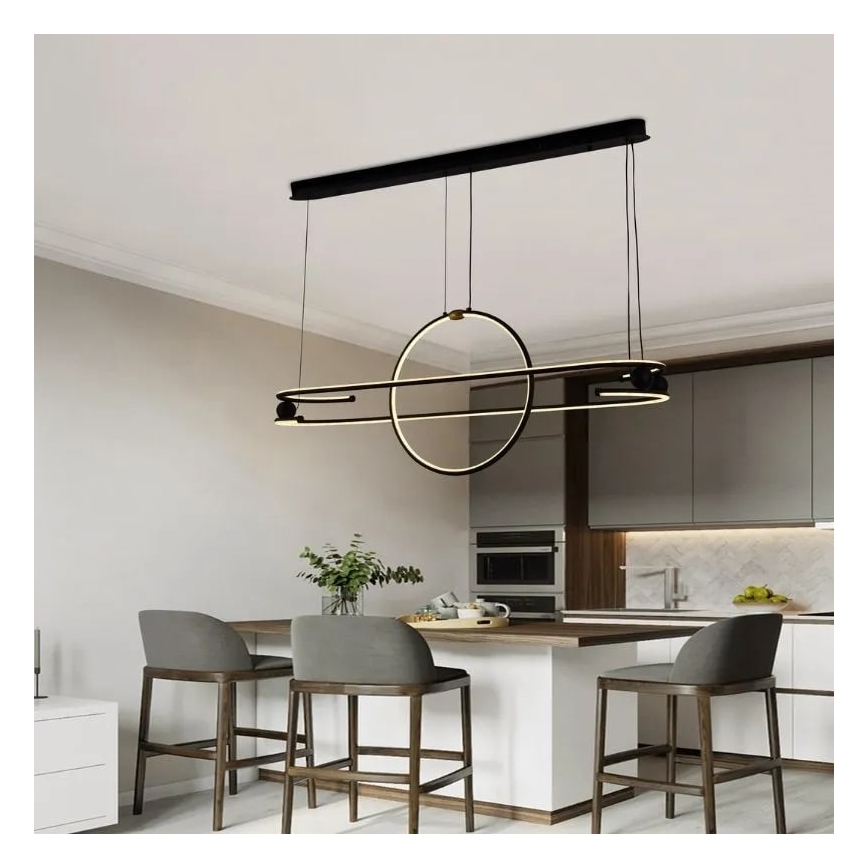 Candelabro suspenso LED com regulação LED/95W/230V 3000-6500K + controlo remoto
