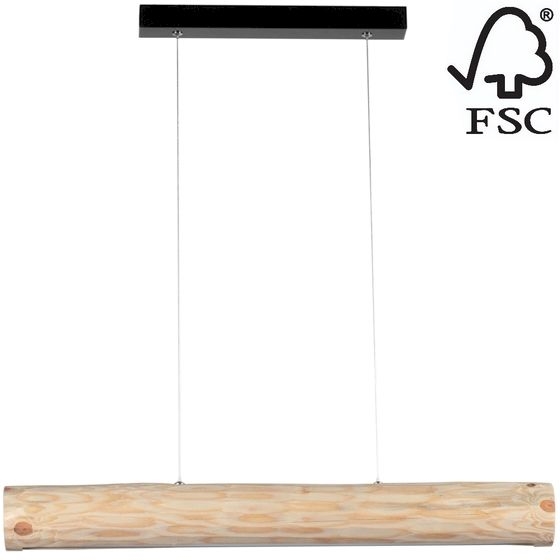 Candelabro suspenso LED com regulação LUCAS LED/25.5W/230V pinho - certificado por FSC