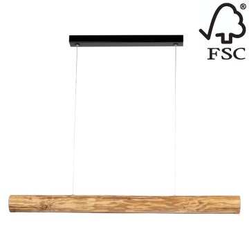 Candelabro suspenso LED com regulação LUCAS LED/25,5W/230V pinho - certificado por FSC