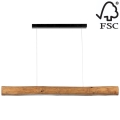 Candelabro suspenso LED com regulação LUCAS LED/33W/230V pinho - certificado por FSC