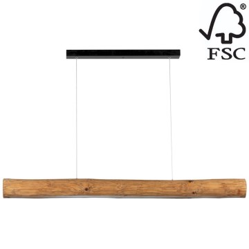 Candelabro suspenso LED com regulação LUCAS LED/33W/230V pinho - certificado por FSC