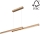 Candelabro suspenso LED com regulação SMAL 2xLED/22,5W/230V carvalho - certificado por FSC