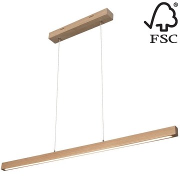 Candelabro suspenso LED com regulação SMAL LED/15W/230V carvalho - certificado por FSC