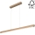 Candelabro suspenso LED com regulação SMAL LED/15W/230V carvalho - certificado por FSC