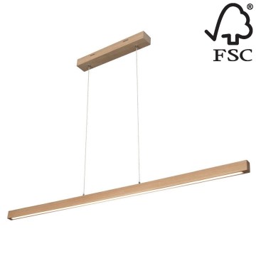 Candelabro suspenso LED com regulação SMAL LED/18W/230V carvalho - certificado por FSC