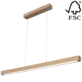 Candelabro suspenso LED com regulação SMAL LED/28,5W/230V carvalho - certificado por FSC