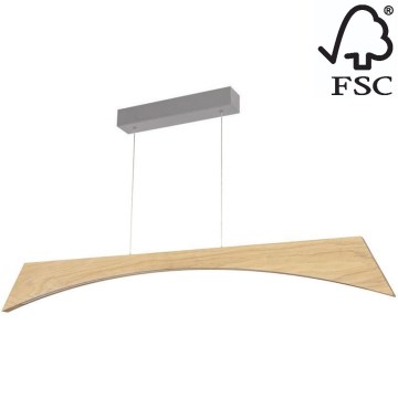 Candelabro suspenso LED com regulação ZIAD LED/14W/230V carvalho – FSC certificado