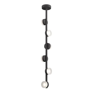 Candelabro suspenso LED COMFORT 6xLED/5W/230V preto