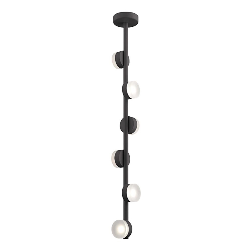 Candelabro suspenso LED COMFORT 6xLED/5W/230V preto