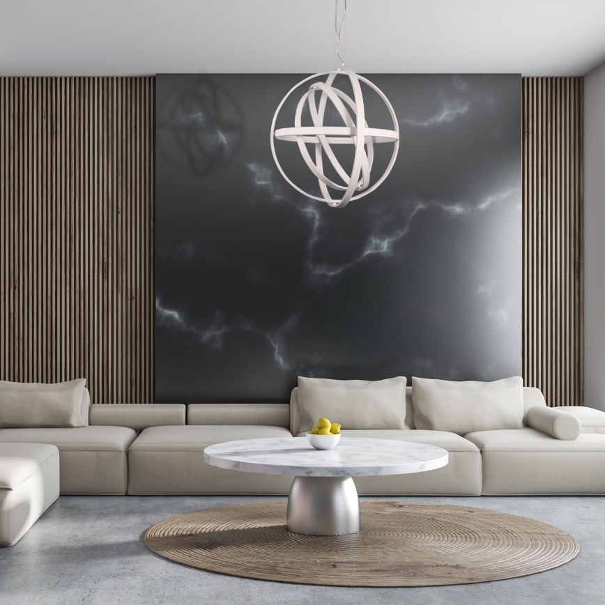 Candelabro suspenso LED COPERNICUS 1xLED/260W/230V branco