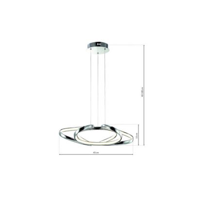 Candelabro suspenso LED COPERNICUS 1xLED/46W/230V