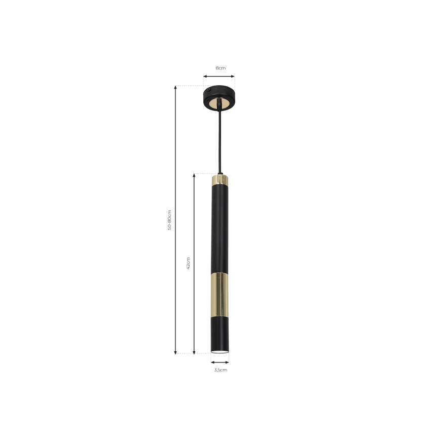 Candelabro suspenso LED DALLAS 1xGU10/3W/230V