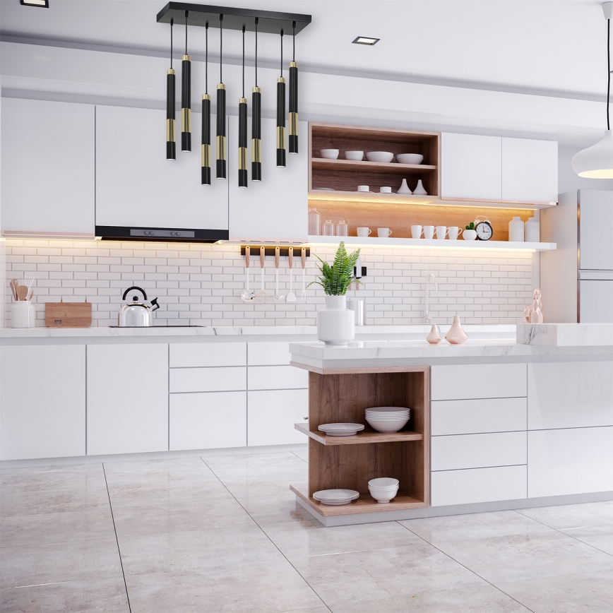 Candelabro suspenso LED DALLAS 8xGU10/3W/230V