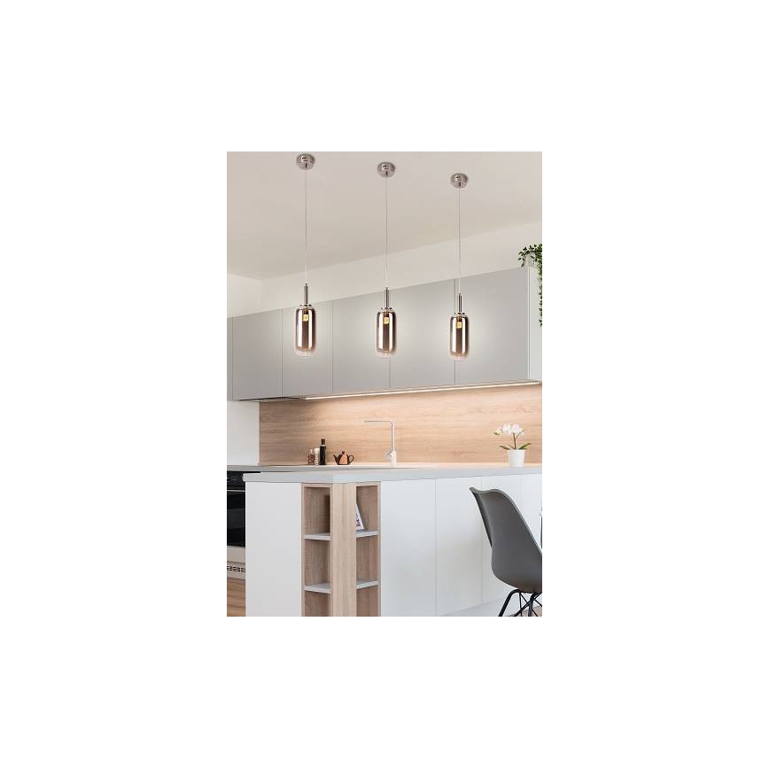 Candelabro suspenso LED FIUGGI LED/6W/230V cinzento