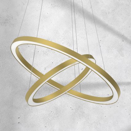 Candelabro suspenso LED GALAXIA LED/46W/230V dourada