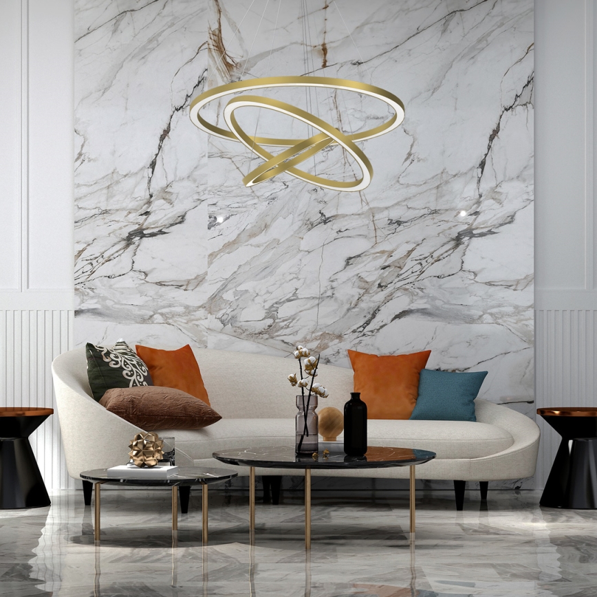 Candelabro suspenso LED GALAXIA LED/85W/230V dourada