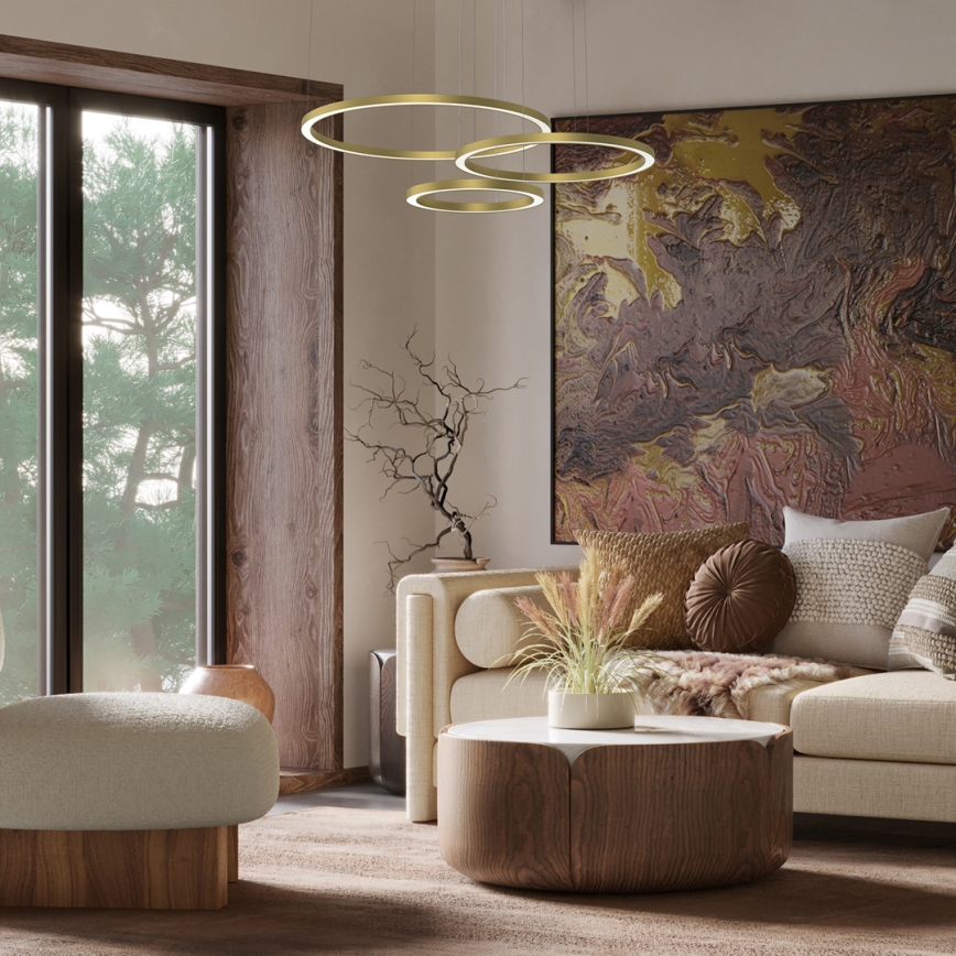Candelabro suspenso LED GALAXIA LED/85W/230V dourada