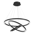 Candelabro suspenso LED GALAXIA LED/85W/230V preto
