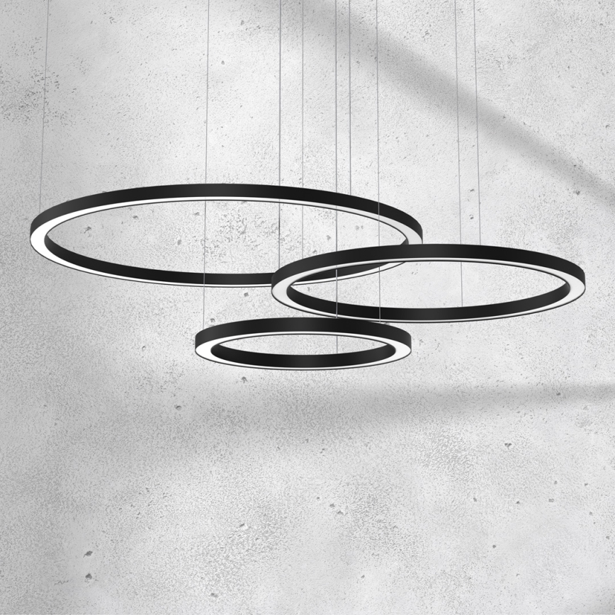 Candelabro suspenso LED GALAXIA LED/85W/230V preto