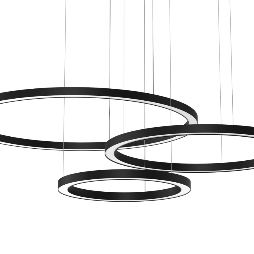 Candelabro suspenso LED GALAXIA LED/85W/230V preto