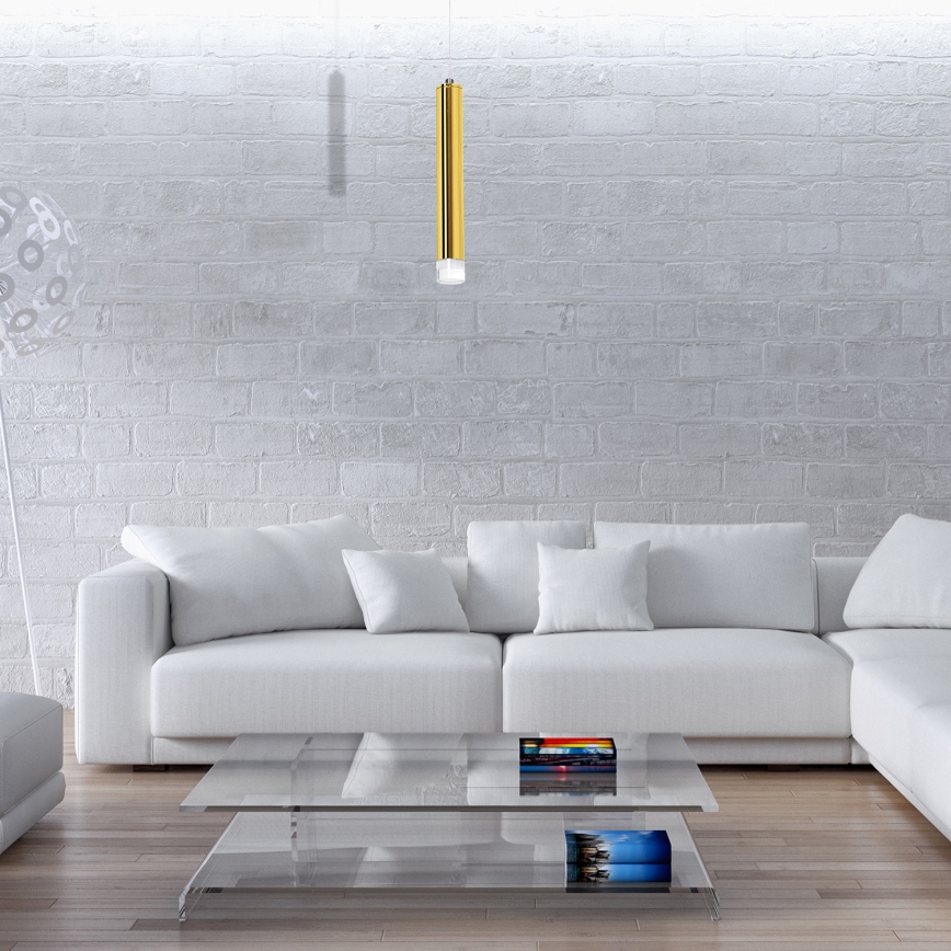 Candelabro suspenso LED GOLDIE 1xLED/5W/230V dourado