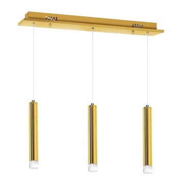 Candelabro suspenso LED GOLDIE 3xLED/15W/230V dourado