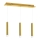 Candelabro suspenso LED GOLDIE 3xLED/15W/230V dourado