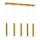 Candelabro suspenso LED GOLDIE 5xLED/25W/230V dourado