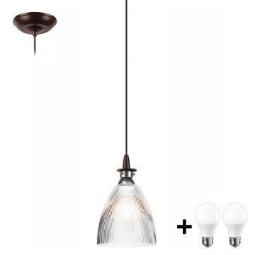 Candelabro suspenso LED JODI 1xE27/60W/230V bronze
