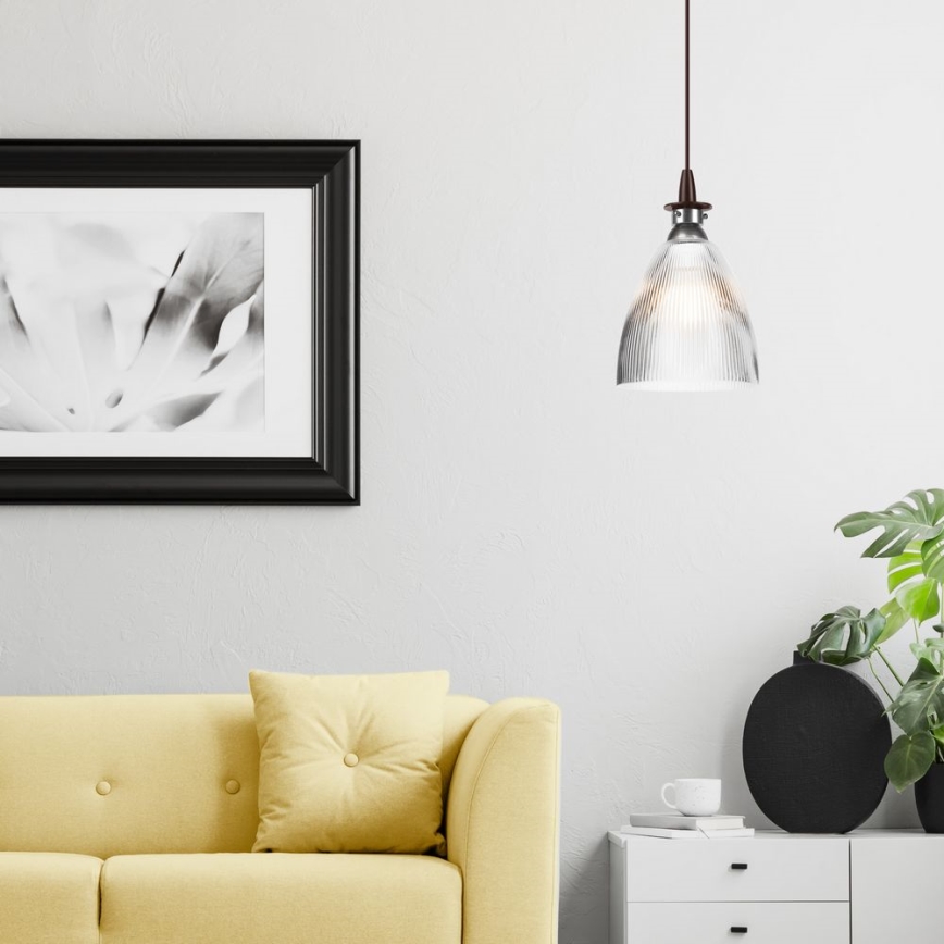 Candelabro suspenso LED JODI 1xE27/60W/230V bronze