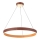 Candelabro suspenso LED LEATHER LED/47,8W/230V castanho/laranja