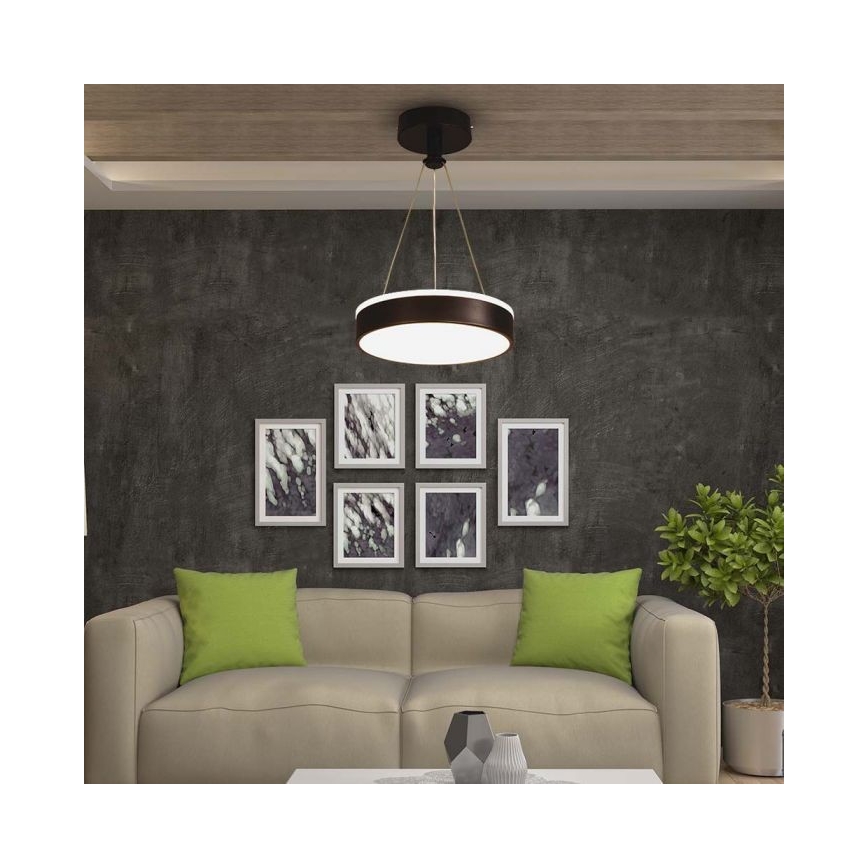 Candelabro suspenso LED LED/12W/230V 4000K preto