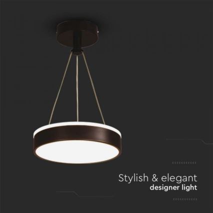 Candelabro suspenso LED LED/12W/230V 4000K preto