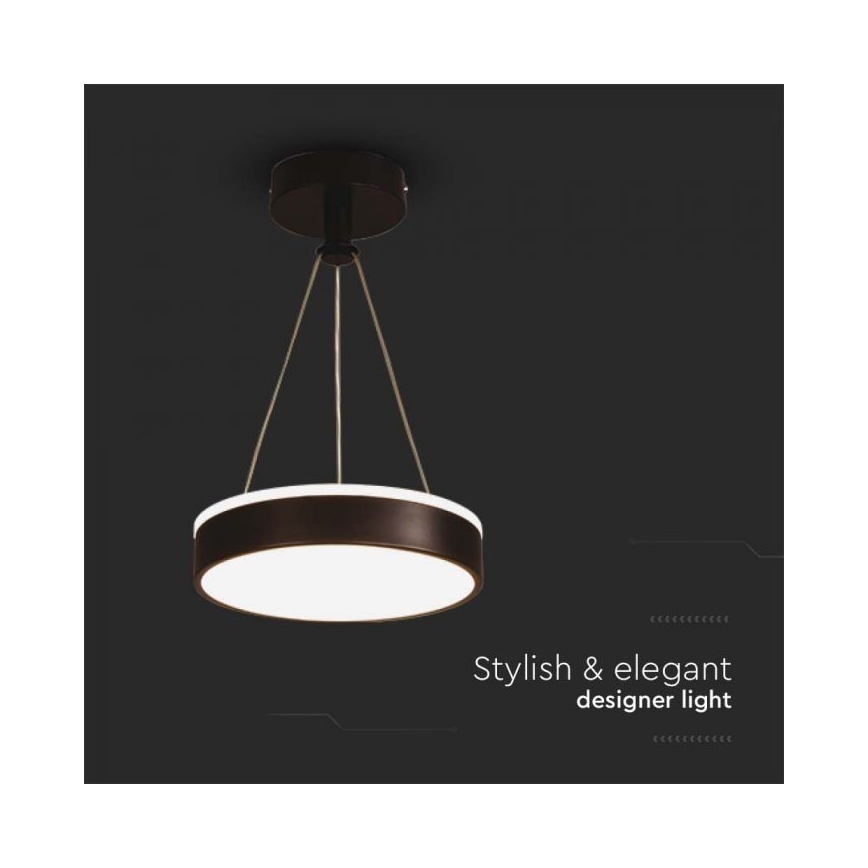Candelabro suspenso LED LED/12W/230V 4000K preto