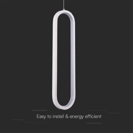 Candelabro suspenso LED LED/13W/230V 4000K branco
