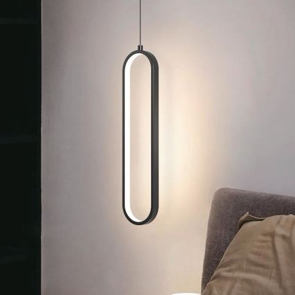 Candelabro suspenso LED LED/13W/230V 4000K preto