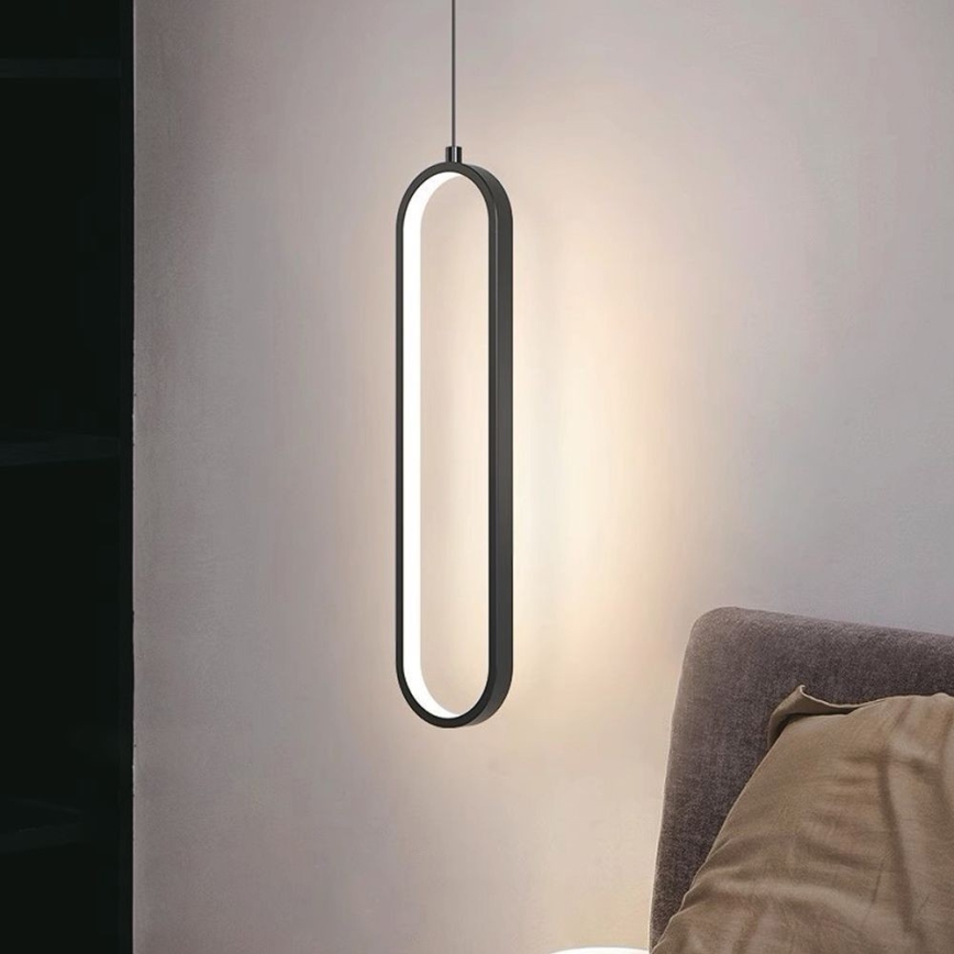 Candelabro suspenso LED LED/13W/230V 4000K preto