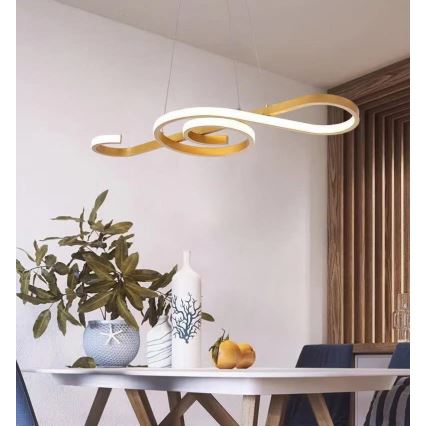 Candelabro suspenso LED LED/18W/230V 3000K dourada