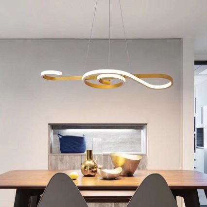 Candelabro suspenso LED LED/18W/230V 3000K dourada