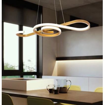 Candelabro suspenso LED LED/18W/230V 3000K dourada