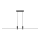 Candelabro suspenso LED LED/19W/230V 3000K preto