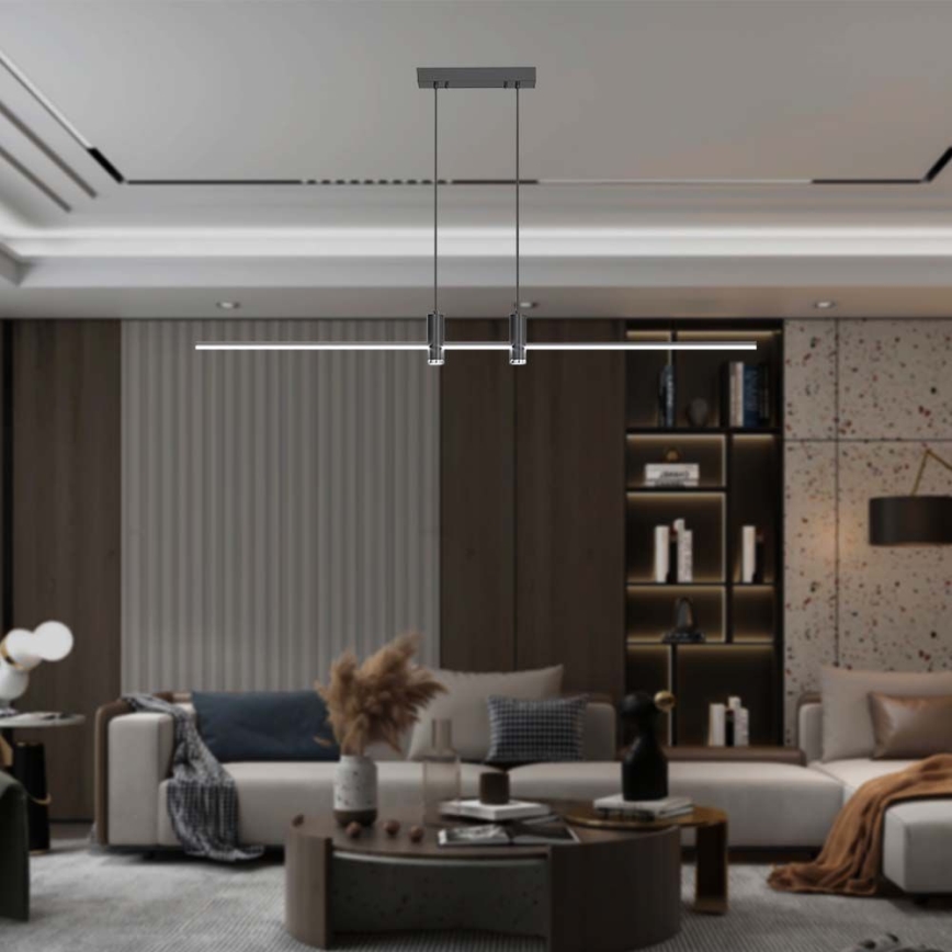 Candelabro suspenso LED LED/19W/230V 3000K preto