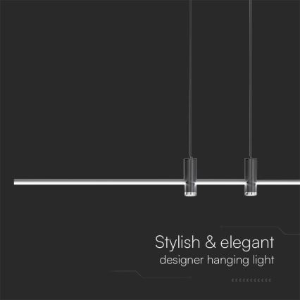 Candelabro suspenso LED LED/19W/230V 3000K preto