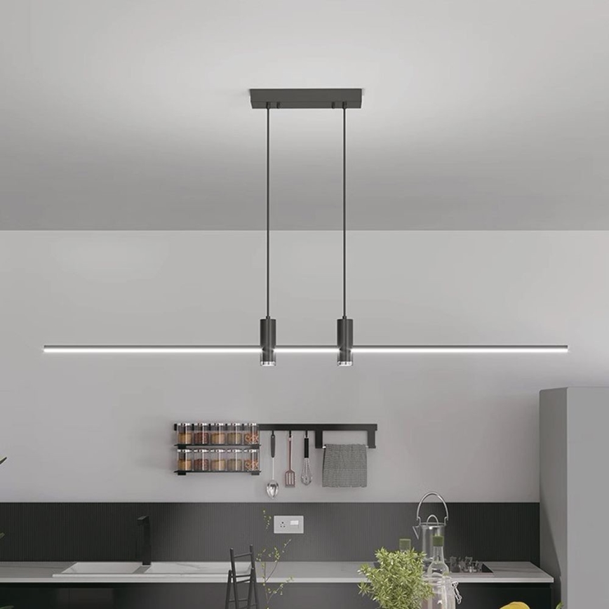 Candelabro suspenso LED LED/19W/230V 4000K preto