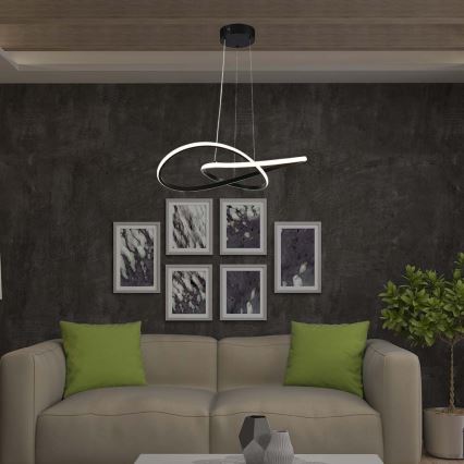 Candelabro suspenso LED LED/20W/230V 3000K preto
